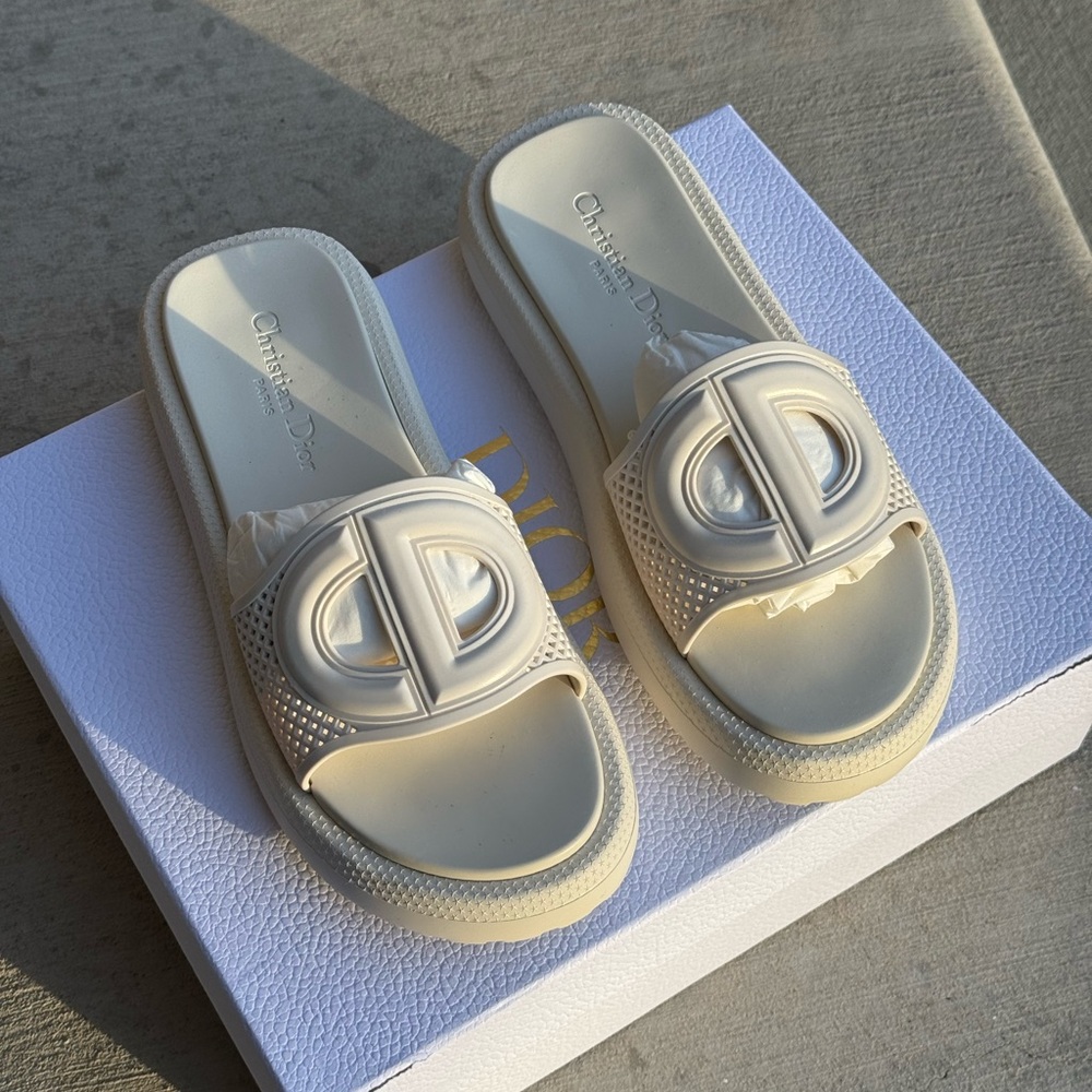 NEW Christian Dior Dioriviera D-Club Slide Sandals